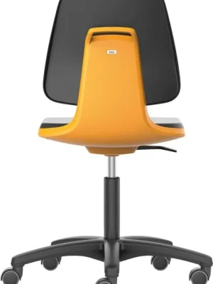 Bimos Arbeitsstuhl Labsit 2, K-Leder orange Sitzhöhe 450-650 mm mit Rollen | Kunstleder | orange | 1773693 Jetzt Kaufen