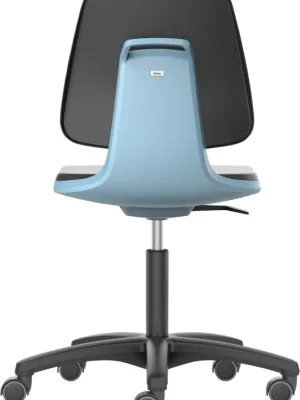 Garantierte Lieferung Bimos Arbeitsstuhl Labsit 2, K-Leder blau Sitzhöhe 450-650 mm mit Rollen | Kunstleder | blau | 1775940