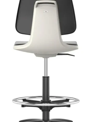 Bimos Arbeitsstuhl Labsit 3, K-Leder weiß Sitzhöhe 520-770 mm | Kunstleder | weiß | 1769206 Ausverkauf