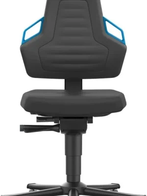 Bimos Arbeitsstuhl Nexxit 2 Griff blau Sitzhöhe 450-600 mm Integr. schw.,mit Rollen | Nexxit 2 mit Rollen, Griffe blau | Integralschaum | 1769196 Top-Seller