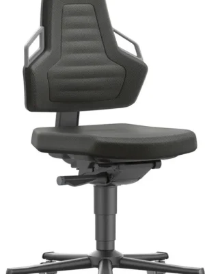 Bimos Arbeitsstuhl Nexxit 2 Griff grau Sitzhöhe 450-600 mm Stoff schwarz,mit Rollen | Nexxit 2 mit Rollen, Griffe grau | Stoff | 1771436 Sonderaktion