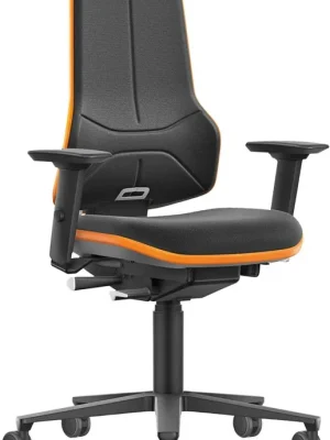 Bimos Arbeitsstuhl XXL orange mit Rollen Supertec mit Armlehnen | mit Armlehnen | Supertec | 1771434 Neuheit
