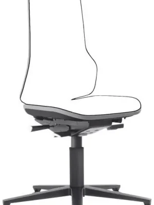 Bimos Arbeitsstuhl grau,ohne Polster Sitzhöhe 450-620 mm mit Gleiter | Gleiter | 450–620 mm | grau | 1771457 Sonderangebot