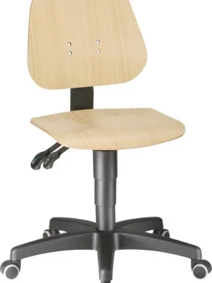 Preis Gesenkt Bimos Arbeitsstuhl 9653-3000 Unitec 2 Sitzhöhe 440-620 mm mit Rollen, Holz | Holz | 1771462