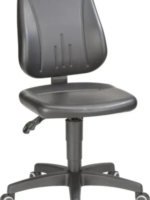 Markenprodukt Bimos Arbeitsstuhl 9653-0551 Unitec 2 Sitzhöhe 440-620 mm mit Rollen, Kunstleder | Kunstleder | 1773705