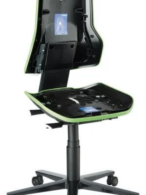 Bimos Arbeitsstuhl ESD Neon 2, grün Sitzhöhe 450-620 mm mit Rollen, ohne Polster | Flexband: grün | 1773695 Billig