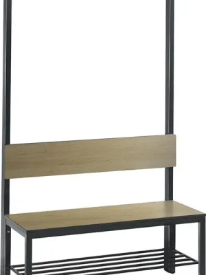 Bestpreis Garderobenbank H1650xB1000xT407mm | 1000 mm | Eiche Sereno | 1000x407x1650 mm | 4 | 4 | 1785122