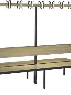 Bestseller Garderobenbank Basic PlusH1650xB1960xT760mm | 1960 mm | Eiche Sereno | 1960x760x1650 mm | 2x 6 | 2x 8 | 1785111