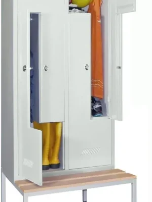 Bestpreis ZSchrBuche4tlg.Dreh735 | RAL 7035 | 4 Abteile | 800x500/800x2150 mm | 1785450