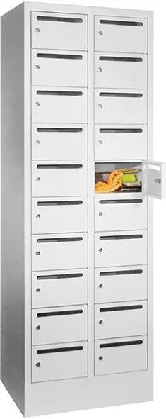 Postv20F300AB735 | RAL 7035/RAL 7035 | 2-reihig | 20 | 600x500x1850 mm | 300 mm | 145x220x470 mm | 1783349 Knallerangebot