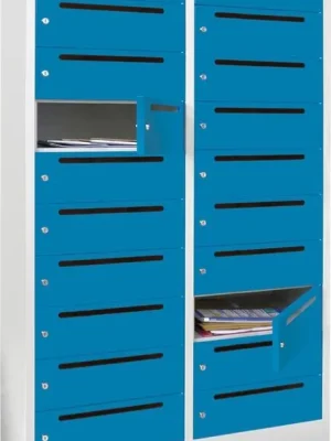 Postv 20F 400 AB 735512 | RAL 7035/RAL 5012 | 2-reihig | 20 | 800x500x1850 mm | 400 mm | 145x320x470 mm | 1781322 Online Kaufen