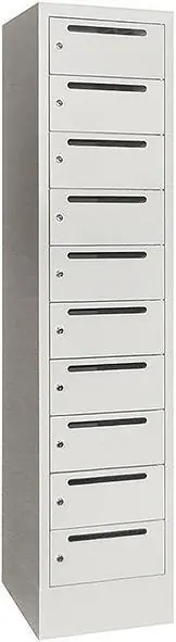 Meistverkauft Postv10F400AB735 | RAL 7035/RAL 7035 | 1-reihig | 10 | 400x500x1850 mm | 400 mm | 145x320x470 mm | 1781305