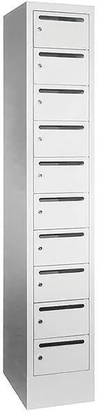 Neue Kollektion Postv10F300AB735 | RAL 7035/RAL 7035 | 1-reihig | 10 | 300x500x1850 mm | 300 mm | 145x220x470 mm | 1783363