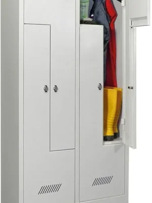 Markenware ZSchrSo4tlg.Dreh735 | RAL 7035/RAL 7035 | 4 Abteile | 800x500x1850 mm | 1779418