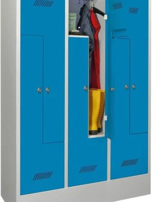 Echt ZSchrSo 6tlg. Dreh 735512 | RAL 7035/RAL 5012 | 6 Abteile | 1200x500x1850 mm | 1785440