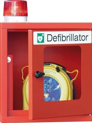 Zertifiziert Hängeschrank f. Defibr. 400x400x220.m.Alarm ak.+o | Hängeschrank f. Defibr. 400x400x220.m.Alarm ak.+o | 490x400x220 mm | 1774278