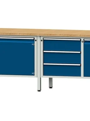 Kastenwerkb. 2800 106 V 40 mm, 840 mm 7035/5010 | Kastenwerkb. 2800 106 V 40 mm, 840 mm 7035/5010 | 40 mm | 2800x700x840 mm | 1784962 Super-Preis