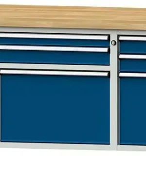 Kombiwerkbank 2000 mm 50mm Mod. 281 V RAL 7035/5010 | #[3] | 1782900 Versand Am Gleichen Tag
