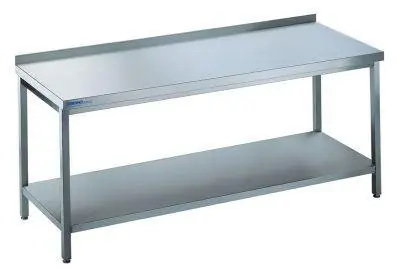 Arbeitstisch offen m.Bord1400x700x850 Edelstahl Chromonorm | 1400x700x850 mm | 1781754 Angebot