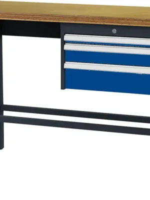 Angebot Arbeitstisch B2000mm 3 Schbl. 7035/5010 Forum | RAL 7035/5010 | 2000x600x960 mm | 1768752