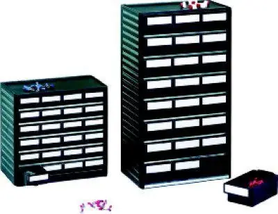 ESD-Kleinteilemagazin T180xB310xH290mm, 12xGr.2 | 294 ESD | 310x180x290 mm | 12x Größe 2 | 1769692 Aktuell