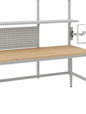 Echt Systemtisch Multi4easy B1685xT800xH720-1020 mm Tischplatte Multiplex manuell verstellbar | 300 kg | manuell 720–1020 mm | 1685x800 mm | 1x 655 mm, 1x 1000 mm | 1781443