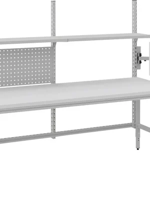 Jetzt Bestellen Systemtisch Multi4easy B2030xT800xH720-1020 mm Tischplatte Melamin manuell verstellbar | manuell 720–1020 mm | 2030x800 mm | 2x 1000 mm | 300 kg | 1783488
