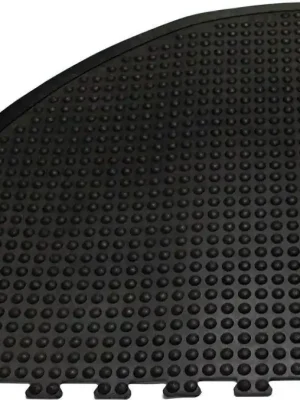 Zertifiziert Arbeitsplatzmatte YOGA DOME Basic schwarz B90xT90 cm | schwarz | Basic Eckstück | 90x90 cm | 1777020