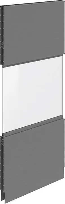 Beliebt Akustik-Wandelement B1250 x H 2960 mm RAL 7037 mit Fenster | 1250 mm | 2960 mm | 1779986
