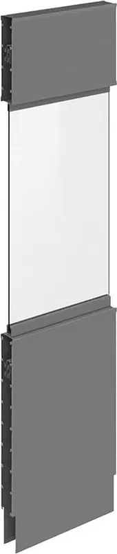Akustik-Wandelement B625 x H 2500 mm RAL 7037 mit Fenster | 625 mm | 2500 mm | 1779971 Nur Für Kurze Zeit