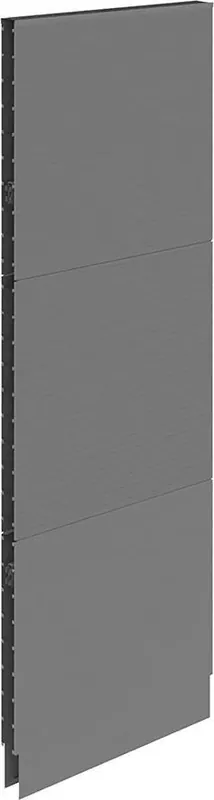 Preiswert Akustik-Wandelement B1000 x H 2960 mm RAL 7037 geschlossen | 1000 mm | 2960 mm | 1784084