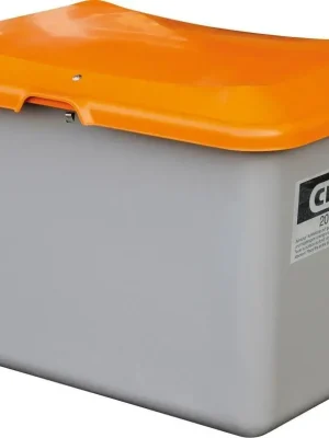 Expressversand Streugutbehälter 200 l B890xT600xH640 mm ohne Entnahmeöffnung grau/orange | ohne Entnahmeöffnung | 890x600x640 mm | 200 l | 1772918