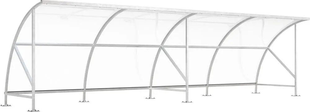 Neuheit Überdachung Bamberg B1/088250x2100x2290,vzk. | Überdachung ohne Seitenwand, Stahlkonstruktion verzinkt | 8250x2100x2290 mm | 1770702