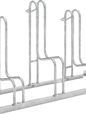 Fahrrad-Standparker einseitig, verzinkt L 1050 mm, 3 Plätze | 1050 mm | 3 | 1772878 Sichere Zahlung