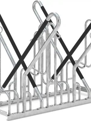 Fahrrad-Anlehnparker zweiseitig, verzinkt L 1080 mm, 4 Plätze | 1080 mm | 4 | 1775112 Sale