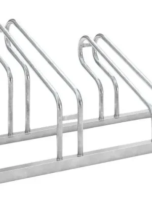 Fahrrad-Bügelparker einseitig, verzinkt L 1400 mm, 4 Plätze | 1400 mm | 4 | 1772893 Top-Preis