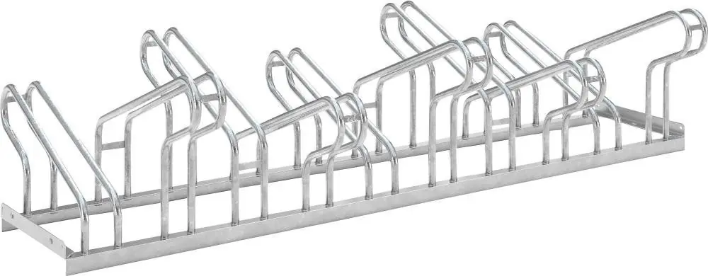 Fahrrad-Bügelparker zweiseitig, verzinkt L 1750 mm, 10 Plätze | 1400 mm | 10 | 1775136 Markenprodukt