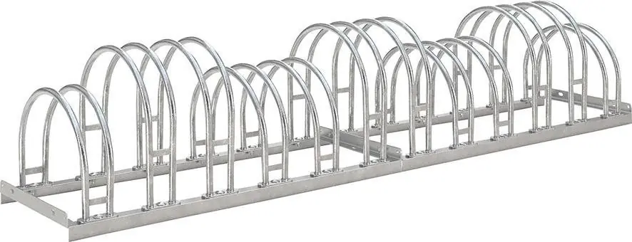 Ausverkauf Fahrrad-Bogenparker zweiseitig, verzinkt L 2100 mm, 12 Plätze | 2100 mm | 12 | 1777361