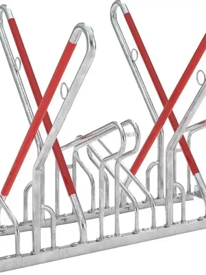 Fahrrad-Anlehnparker zweiseitig, verzinkt L 1080 mm, 4 Plätze | 1080 mm | 4 | 1772888 Neu