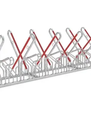 Saisonangebot Fahrrad-Anlehnparker zweiseitig, verzinkt L 3240 mm, 12 Plätze | 3240 mm | 12 | 1770645