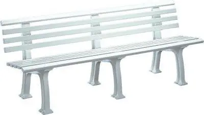 Gartenbank JUIST 4-Sitzer Länge 2000 mm weiß Blome | weiß | 1771516 Mega-Angebot