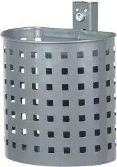 Abfallbeh.20 l halbrund grau Quadratloch | Abfallbeh.20 l halbrund grau Quadratloch | 1783281 Echt