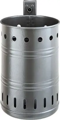 Abfallbehälter 20 l rund gelocht grau | verzinkt – gelocht | 20 l | 265x410 mm | 1781248 Beliebt