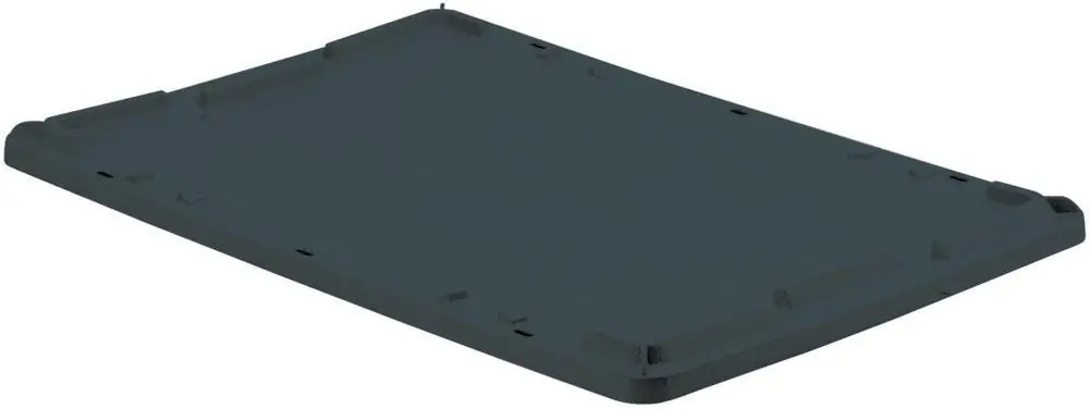 Auflagedeckel schwarz zu Drehstapelbehälter 65 Liter LA-KA-PE | 600x400x350 mm | 1773546 Letzte Chance