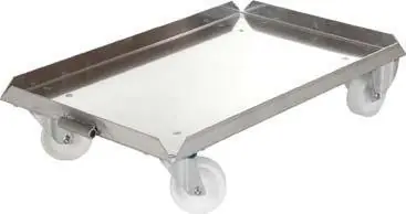 Preiswert Rollpalette rechteckig | rechteckig, Aluminium | 720x445x165 mm | 1771754