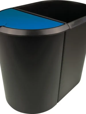 Online Kaufen Papierkorb Duo-System schwarz/blau helit | schwarz/blau | 1771476