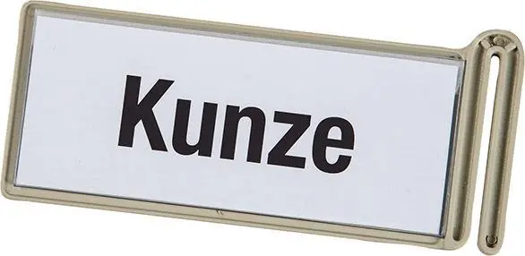 Beschriftungsclip groß rechts oder links 129 x 57 x 7 mm hellgrau | groß, beidseitig nutzbar | 1780766 Top-Preis