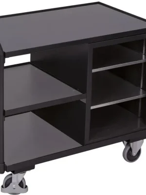 Tischwagen 250kg B1125xT625xH1010mm RAL 7035/7016 1 Schrank,3 Ladeflächen | RAL 7016/7016 | 1777932 Neue Kollektion