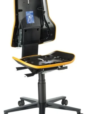 Rabatt Bimos Arbeitsstuhl ESD Neon 2, orange Sitzhöhe 450-620 mm mit Rollen, ohne Polster | Flexband: orange | 1769218