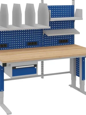 Sonderaktion Systemtisch Multi4motion B1685xT900/965xH730-1330 Packarbeitsplatz 1 Tischplatte Multiplex | 1783513
